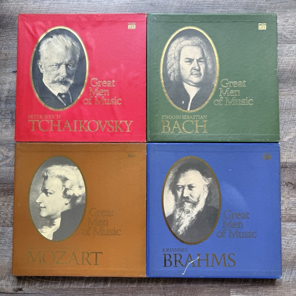 Lot Classical Vinyl Set Beethoven Mozart Bach Tchaikovsky Time Life Great Men